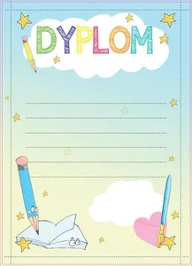 Dyplom dziecięcy A4/20ark. Magiczny ołówek Dyplom dziecięcy A4/20ark. Magiczny ołówek