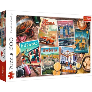 Puzzle 1500 Podróże po Europie