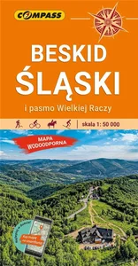 Beskid Śląski mapa laminowana Beskid Śląski i Pasmo Wielkiej Raczy