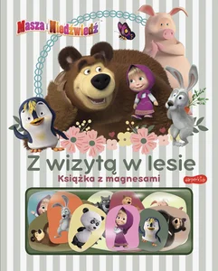 Masza i Niedźwiedź Z wizytą w lesie Książka z magnesami