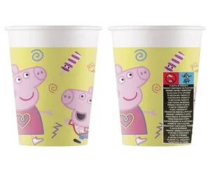 Kubeczki papierowe Świnka Peppa Pig 200ml 8szt Kubeczki papierowe Świnka Peppa Pig 200ml 8szt