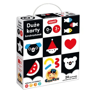 CzuCzu Duże karty kontrastowe Wiek 0 mies.+ 3 mies.+