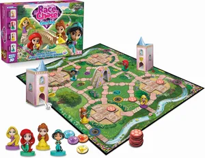 Gra planszowa Princess RaceNChase 4 figurki księżniczek 3D