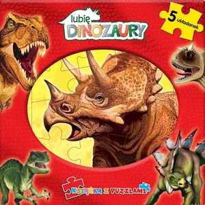 Lubię Dinozaury Książka z puzzlami