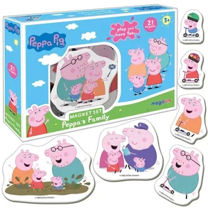 Świnka Peppa Rodzina - zestaw magnesów Świnka Peppa Rodzina - zestaw magnesów