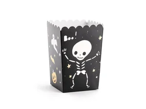 Pudełko na popcorn BOO! 7x7x12.5cm 6szt Pudełko na popcorn BOO! 7x7x12.5cm 6szt