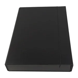 Teczka box z gumką czarna Teczka box z gumką czarna