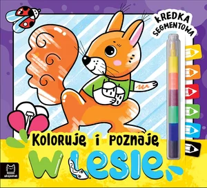 Koloruję i poznaję W lesie Kredka segmentowa Koloruję i poznaję W lesie Kredka segmentowa