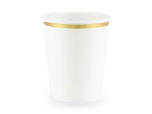 Kubeczki białe 260 ml 6szt