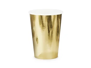 Kubeczki złote 220ml 6szt Kubeczki złote 220ml 6szt