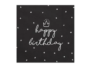 Serwetki Happy Birthday 33x33cm 20szt Serwetki Happy Birthday 33x33cm 20szt