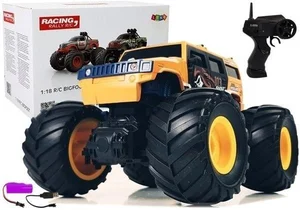 Auto Bigfoot 2.4G 1:18 zdalnie sterowane zółte Auto Bigfoot 2.4G 1:18 zdalnie sterowane zółte
