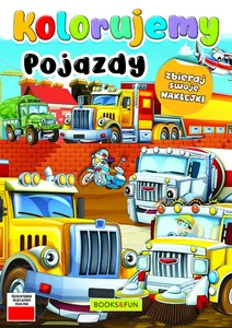 Kolorujemy pojazdy z naklejkami