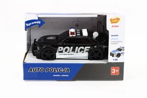 Auto policja światło i dźwięk