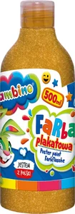 Farba plakatowa 500ml Bambino w butelce złota Farba plakatowa 500ml Bambino w butelce złota