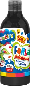 Farba plakatowa 500ml BAMBINO w butelce czarna Farba plakatowa 500ml BAMBINO w butelce czarna