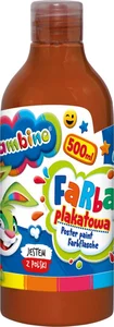 Farba plakatowa 500ml BAMBINO w butelce brązowa Farba plakatowa 500ml BAMBINO w butelce brązowa