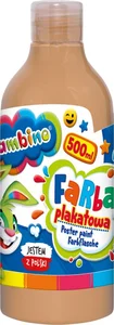 Farba plakatowa 500ml BAMBINO w butelce cielista