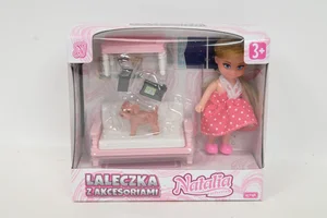 Lalka Natalia w salonie z akcesoriami 11 cm mix