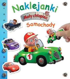 Mały chłopiec. Naklejanki. Samochody