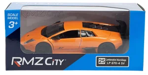 RMZ City Lamborghini Murcielago LP670-4 SV pomarańczowy w skali 1:36 RMZ City Lamborghini Murcielago LP670-4 SV pomarańczowy w skali 1:36