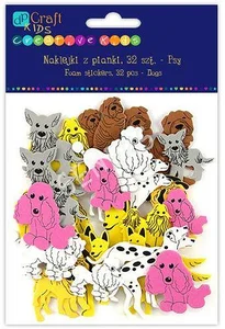 Naklejki z pianki Psy 32 szt.