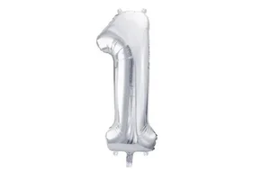 Balon foliowy 1 86cm srebrny