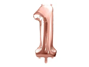 Balon foliowy 1 86cm różowe złoto Balon foliowy 1 86cm różowe złoto