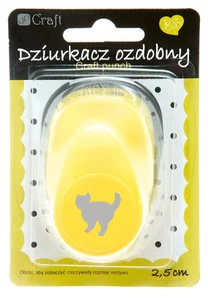 Dziurkacz ozdobny Kot 2,5cm mix