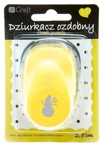 Dziurkacz ozdobny Bałwanek 2 2,5cm Dziurkacz ozdobny Bałwanek 2 2,5cm