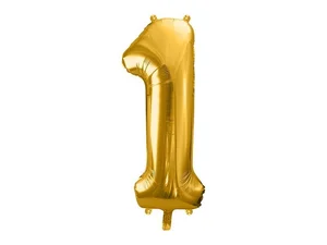 Balon foliowy 1 86cm złoty Balon foliowy 1 86cm złoty