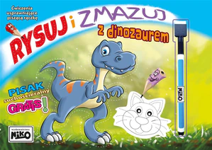 Rysuj i zmazuj z dinozaurem