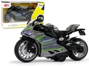 Motocykl sportowy z napędem 1:12 zielony Motocykl sportowy z napędem 1:12 zielony