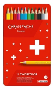 Kredki Swisscolor Aquarelle sześciokątne 12szt Kredki Swisscolor Aquarelle sześciokątne 12szt