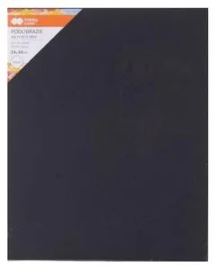 Podobrazie bawełniane 24x30 impregnowane czarne MDF Happy Color Podobrazie bawełniane 24x30 impregnowane czarne MDF Happy Color