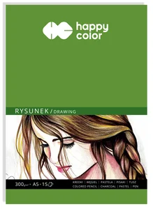Blok do rysunku A5 15 ark. 300g. Happy Color Blok do rysunku A5 15 ark. 300g. Happy Color