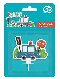 Świeczka urodzinowa Police 5x7cm