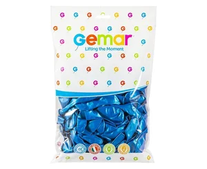 Balony metaliczne granatowe 30cm 100szt Balony metaliczne granatowe 30cm 100szt