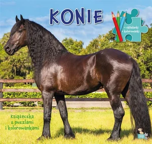 Książeczka z puzzlami i kolorowankami Konie Książeczka z puzzlami i kolorowankami Konie