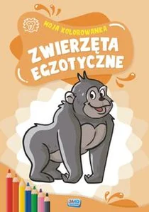 Zwierzęta egzotyczne kolorowanka 2 sztuki