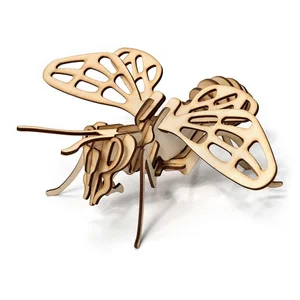 Little Story Drewniane Puzzle Model 3D - Pszczoła D001 - Pszczoła