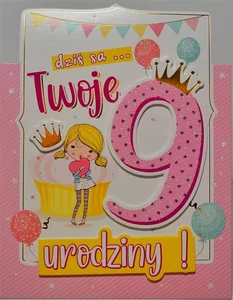 Karnet Urodziny 9 Karnet Urodziny 9