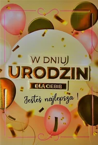 Karnet Urodziny damskie Karnet Urodziny damskie