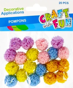 Pompony kaszmir mix kolorów 20szt Pompony kaszmir mix kolorów 20szt