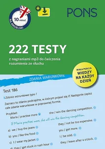 10 minut na angielski PONS 222 testy A1/A2 z nagraniami mp3 do ćwiczenia rozumienia ze słuchu