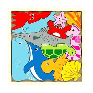 Puzzle drewniane Zwierzęta Puzzle drewniane Zwierzęta