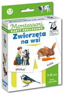 Montessori Karty obrazkowe Zwierzęta na wsi (1-3 lata) Kapitan Nauka Montessori Karty obrazkowe Zwierzęta na wsi (1-3 lata) Kapitan Nauka