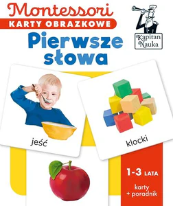 Montessori. Karty obrazkowe Pierwsze słowa (1-3 lata). Kapitan Nauka Montessori. Karty obrazkowe Pierwsze słowa (1-3 lata). Kapitan Nauka