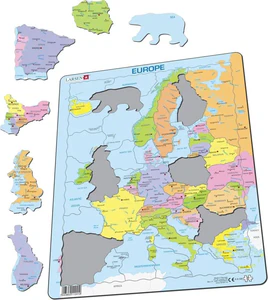 Układanka Mapa Europa polityczna 37 elementów