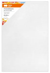 Podobrazie bawełniane białe 40x60 impregnowane MDF Happy Color